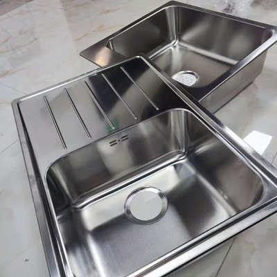 304 Stainless Steel Stretched Kitchen Sink Set Dimensi yang dapat disesuaikan
