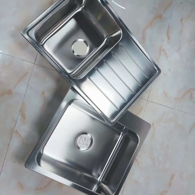 Bak Cuci Piring Dapur Baja Tahan Karat 304 Mangkuk Ganda Undermount