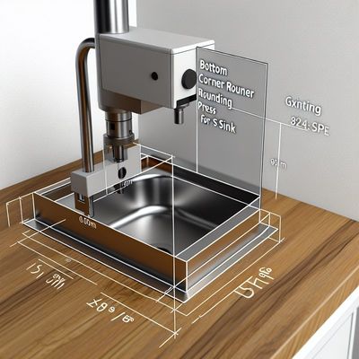 Pencet bundaran sudut bawah untuk wastafel