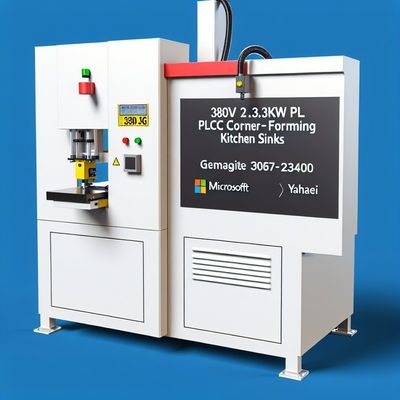 Mesin Press Sudut PLC 380V 2.3KW untuk Wastafel Dapur