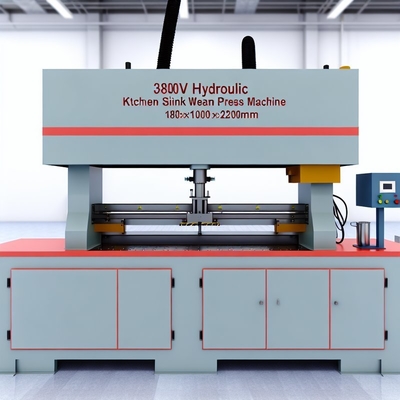 Mesin Press Sambungan Las Wastafel Dapur Hidrolik 380V 1800x1000x2100mm