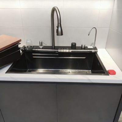 Wastafel Dapur Stainless Steel Multi-Fungsi Berkinerja Tinggi dengan Ukuran yang Dapat Disesuaikan
