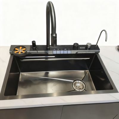 Wastafel Dapur Stainless Steel Multi-Fungsi Berkinerja Tinggi dengan Ukuran yang Dapat Disesuaikan