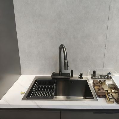Wastafel Dapur Stainless Steel Multi-Fungsi Berkinerja Tinggi dengan Ukuran yang Dapat Disesuaikan