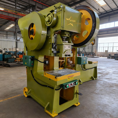Mesin Punching 250-ton J23 Series Mechanical Punch Press dengan tekanan nominal 400KN untuk pengeboran lubang logam
