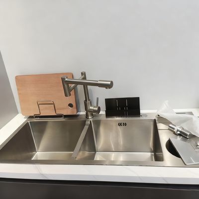 Harga bagus Sink dapur buatan tangan dari stainless steel dengan bahan makanan 304/316 stainless steel dan pilihan khusus on line