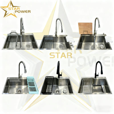 Harga bagus Premium 304/316 Stainless Steel Dapur wastafel dengan 1.8-2.0mm Panel Tepak untuk ketahanan yang ditingkatkan on line