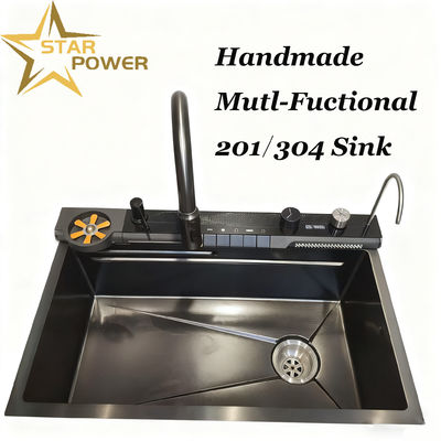 Harga bagus Pengrajin PVD Vacuum-dilapisi buatan tangan Stainless Steel Single/Double Bowl on line