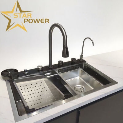 Harga bagus Bak Cuci Dapur Kustom Stainless Steel 304/316 4.0mm Buatan Tangan Ekstra Tebal on line