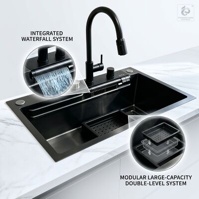Harga bagus Wastafel Dapur Pasang Atas / Drop-in Baja Tahan Karat 316 Wastafel Dapur Mangkuk Ganda Permukaan Matte Wastafel Atas 800mm Kedalaman Cekungan 220mm | Kedalaman Cekungan Kustom Tersedia | Ketebalan Baja Kustom Tersedia on line