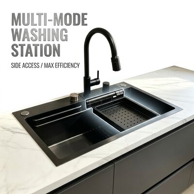 Harga bagus Wastafel Dapur Top Mount / Drop-in Baja Tahan Karat 304 Mangkuk Ganda Sama Wastafel Dapur Poles Tangan Drop-In Kedalaman 600mm 9-Inch | Kedalaman Mangkuk Kustom Tersedia | Ketebalan Baja Kustom Tersedia on line
