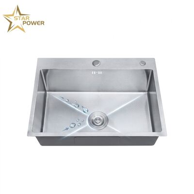 Harga bagus Commercial 32 Inch Undermount Kitchen Sink SUS304 16 Gauge Single Bowl with Drainboard online