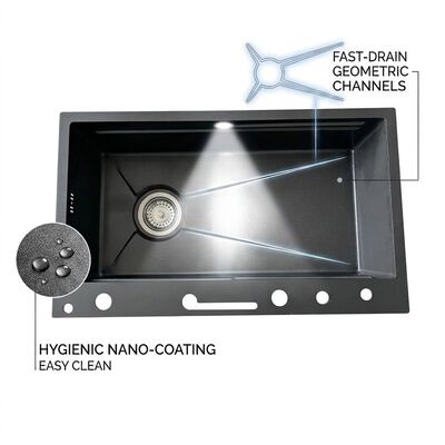 Harga bagus Drop-In 32x19 Double Bowl Kitchen Sink SUS304 18 Gauge with Faucet Holes on line