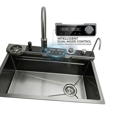 Harga bagus 32 Inch Undermount Double Bowl Kitchen Sink 50/50 SUS304 16 Gauge with Bottom Grids online