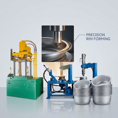 Kualitas Frying Pan Hydraulic Forming Cookware Production Line 220 Ton High Precision Press Machine pabrik